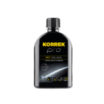 Musta KORREK Pro TFC Reload -pesuainepullo, joka puhdistaa ja pinnoittaa auton ulkopinnat tehokkaasti.